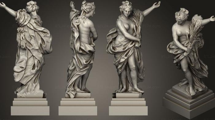 Статуи античные и исторические (Статуя 109, STKA_1560) 3D модель для ЧПУ станка